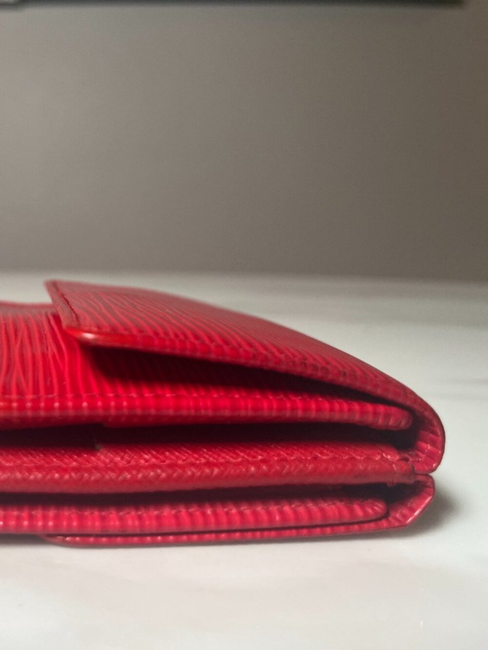 Louis Vuitton Red Epi Elise Trifold Wallet - Picture 12 of 14